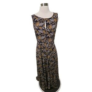 Sundance Womens Maxi Dress Size 4 Purple Floral Sleeveless Casual